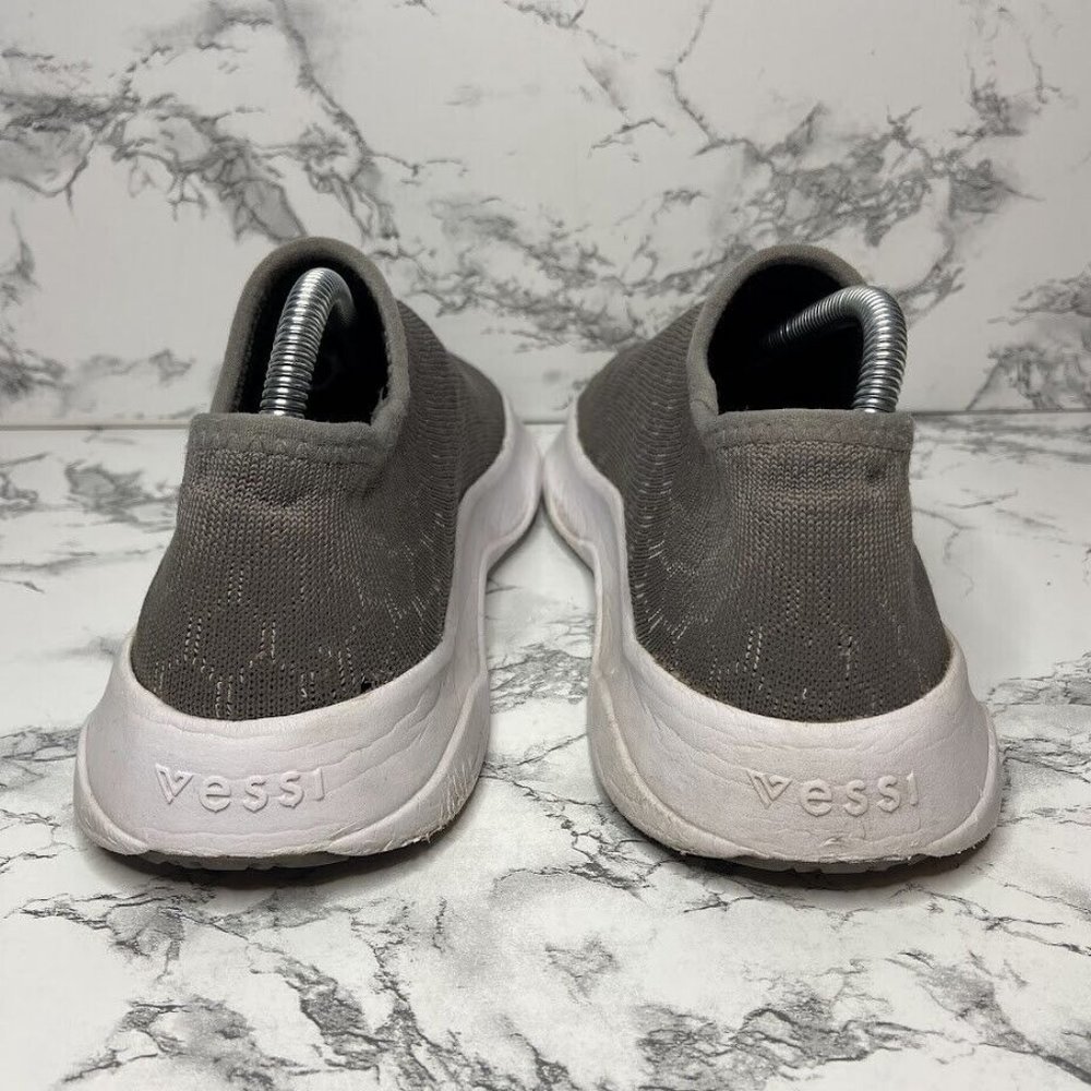 Vessi Skyline Slip On Shoe Womens Size 6 Gray Knit Sneaker Casual Everyday FAIR - Picture 4 of 8